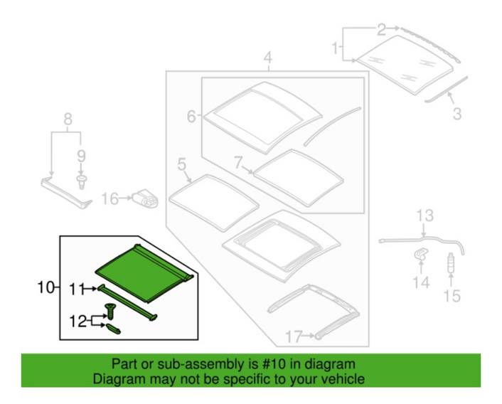 Sunroof Cover (Black)