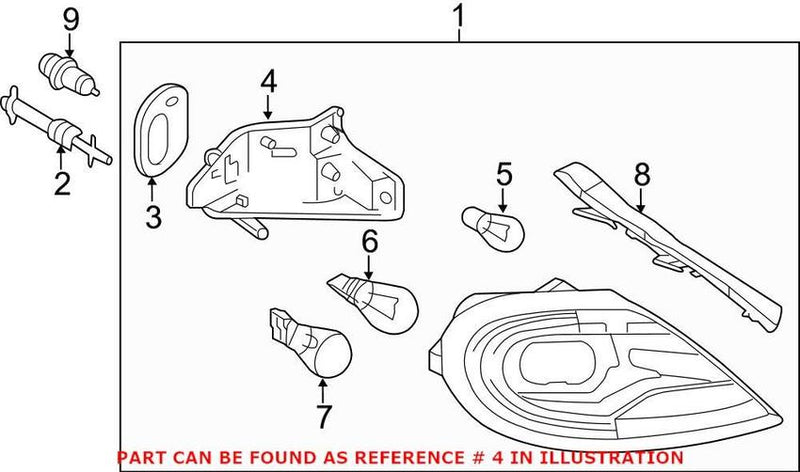 Turn Signal Light Socket – Rear Driver Side