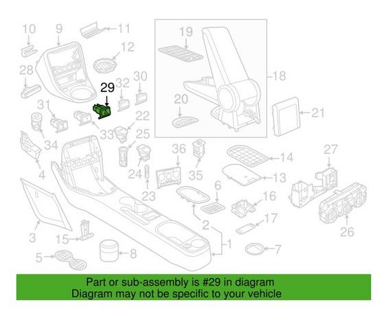 VW Hazard Warning Switch 5C5953509B ICX – Genuine VW/Audi