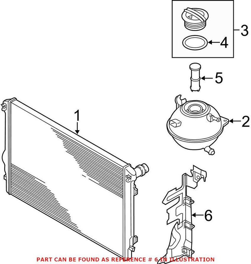 Radiator Support Baffle – Driver Side