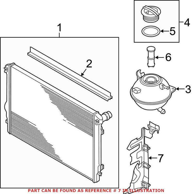 Radiator Support Baffle – Passenger Side