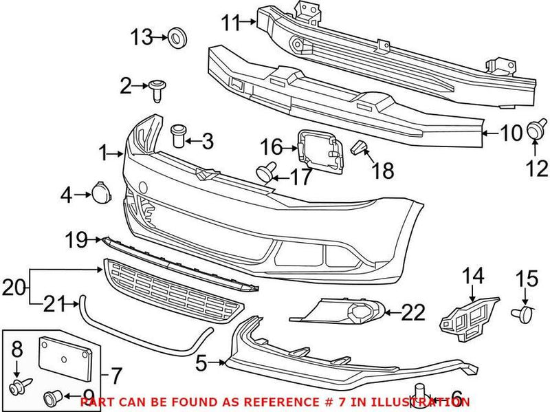 License Plate Bracket – Front