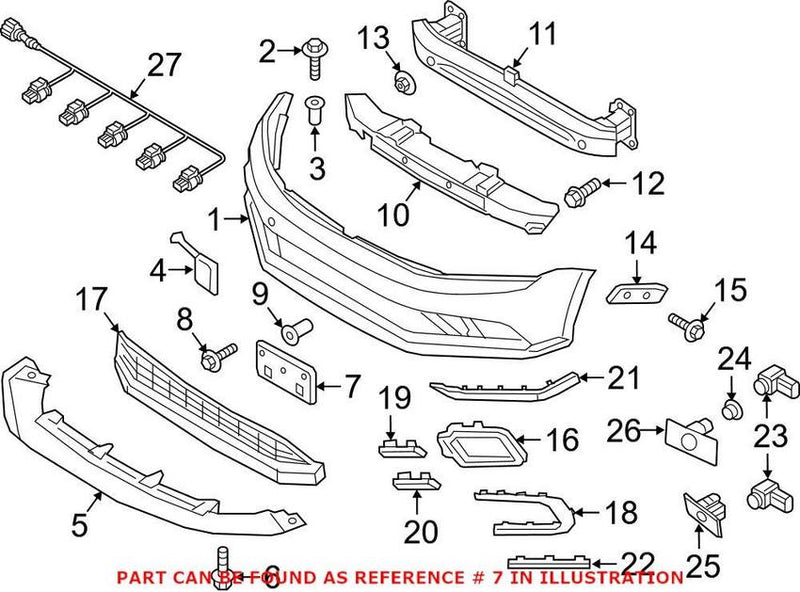 License Plate Bracket – Front