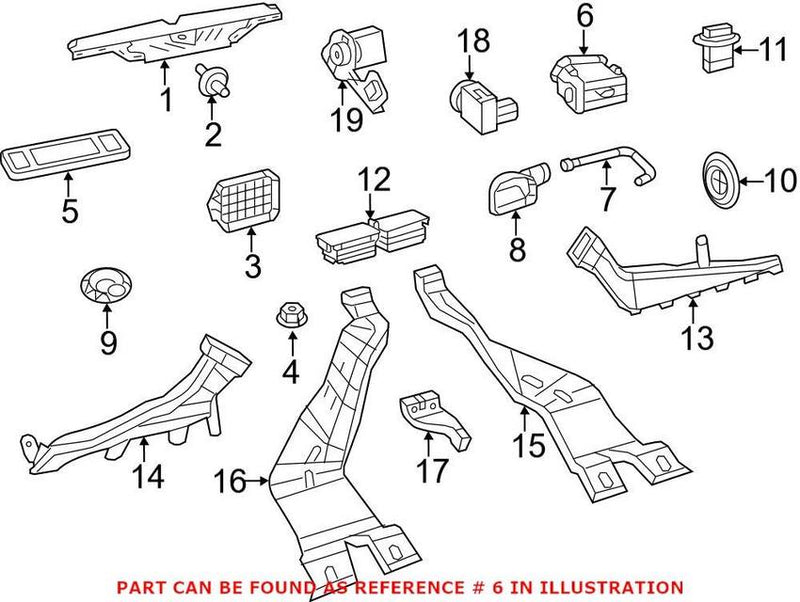 VW Dashboard Air Vent 5C6819062C VAL – Genuine VW/Audi