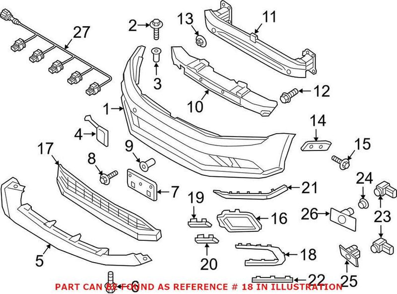 Grille – Front Passenger Side Outer
