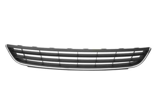VW Bumper Cover Grille – Front Center (Satin Black/Chrome) 5C6853671RYP