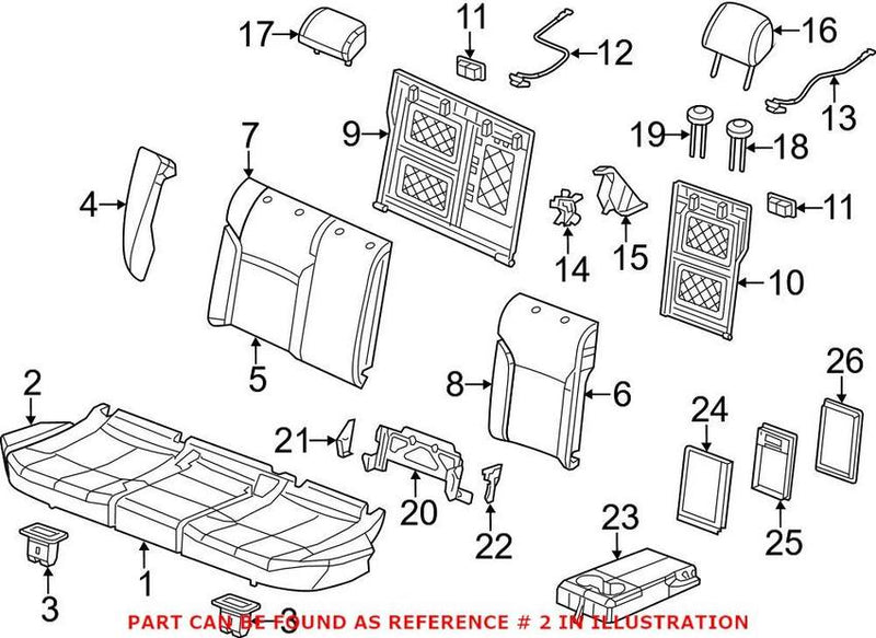 Seat Cushion Pad – Rear