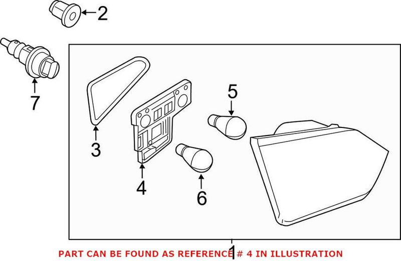 Tail Light Socket – Passenger Side