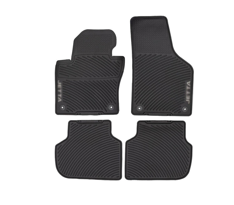 VW Floor Mat Set (All-Weather) (Jetta) (Black) 5C7061550A041