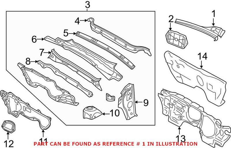 Water Deflector – Driver Side (Rain Tray)