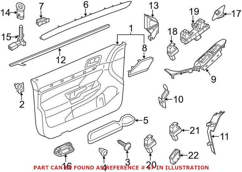 Door Mirror Switch – Front