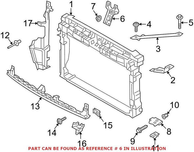 VW Hood Latch Support 5G0805567