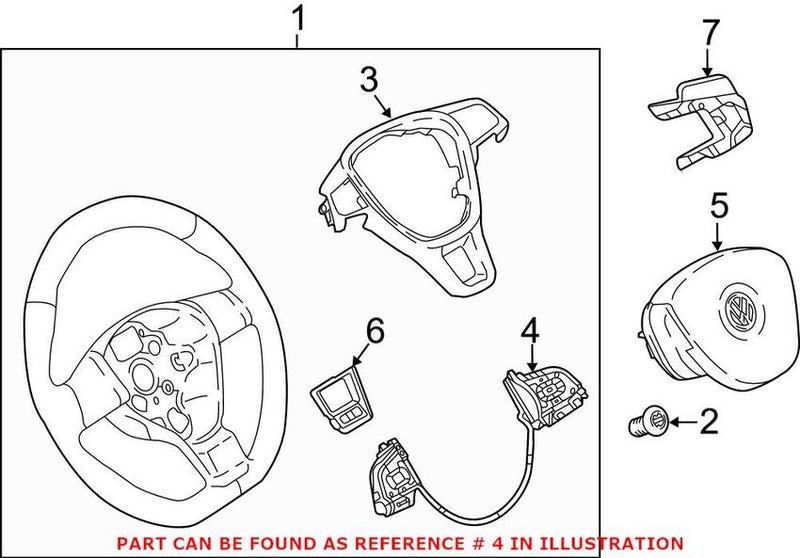 Steering Column Switch Housing (Without Adaptive Cruise) (With Tiptronic)
