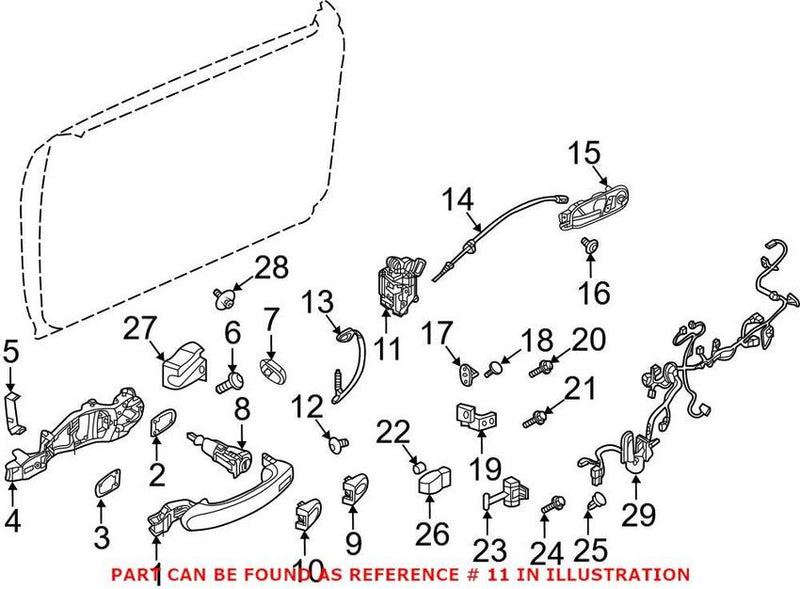 VW Door Lock Actuator Motor – Front Driver Side 5GM837015C