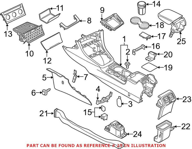VW Console Armrest 5GM864207CBDL