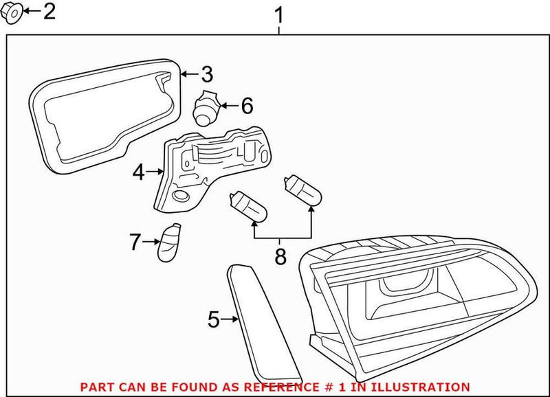 Back Up Light Assembly – Passenger Side