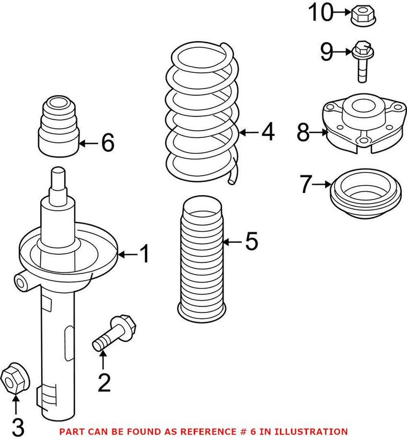 Suspension Strut Bumper – Front
