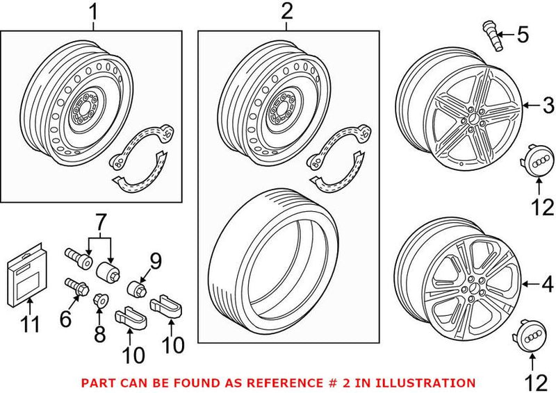 Spare Wheel (w/ Tire) (18×4)