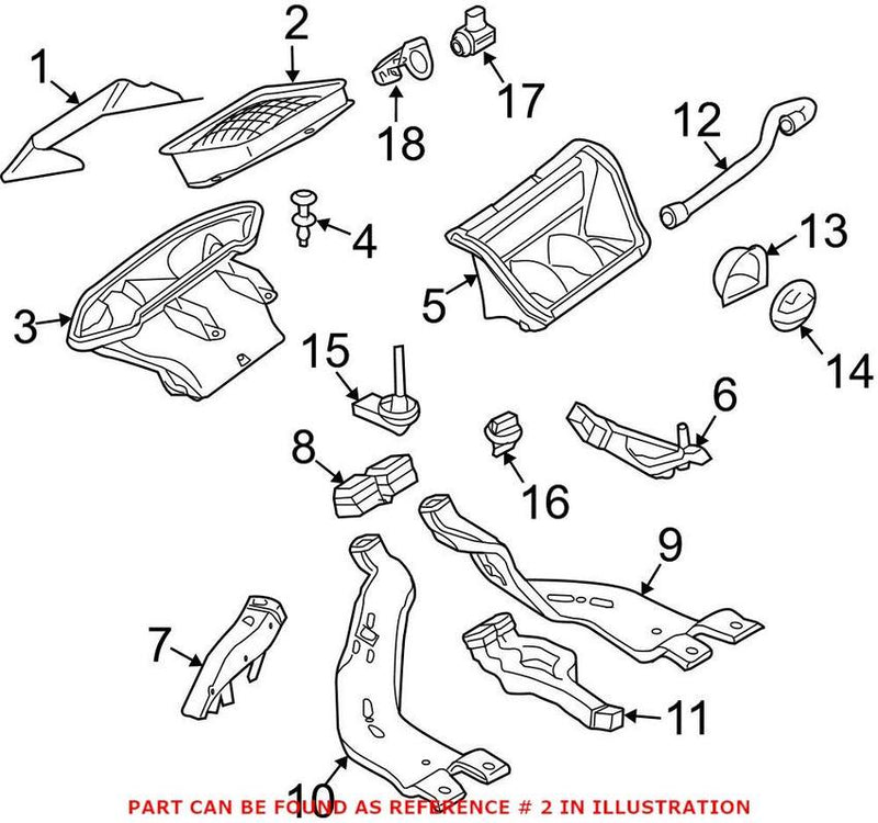 Cabin Air Intake Duct