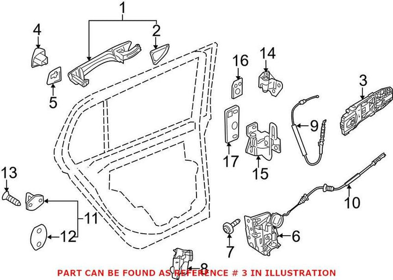 Door Latch Mounting Bracket – Passenger Side