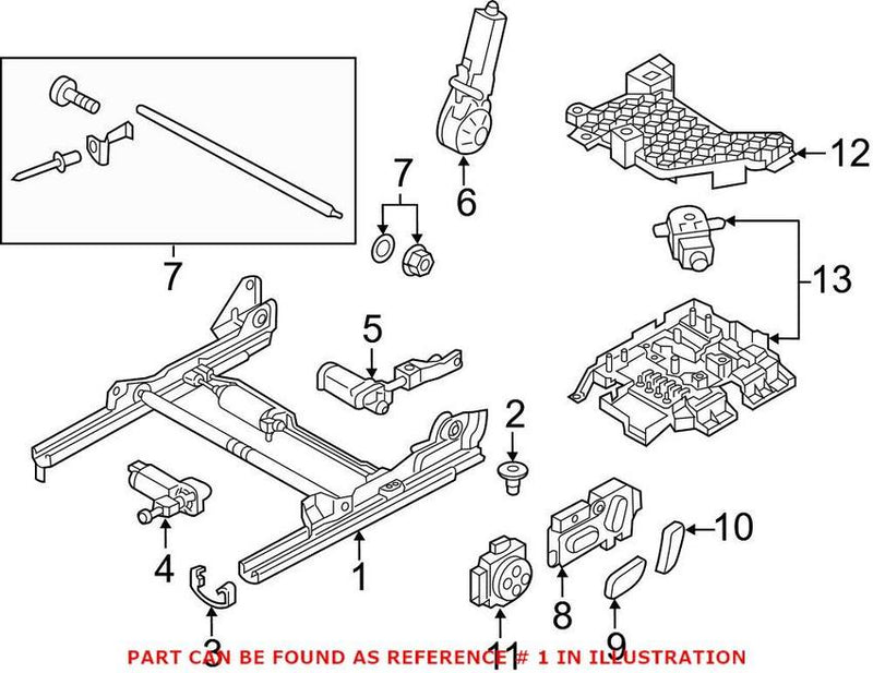 VW Seat Adjuster – Front Driver Side 5N0881183