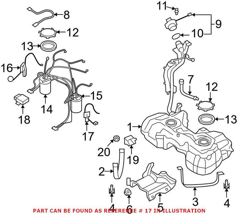 VW Fuel Tank Sending Unit – Driver Side 5N0919673S