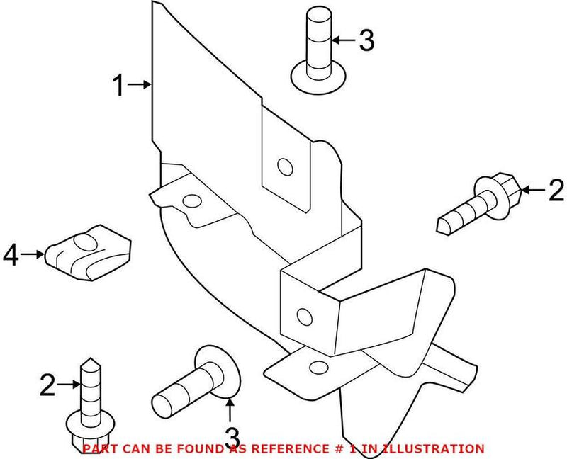VW Mud Guard – Rear Driver Side 5NA854855B