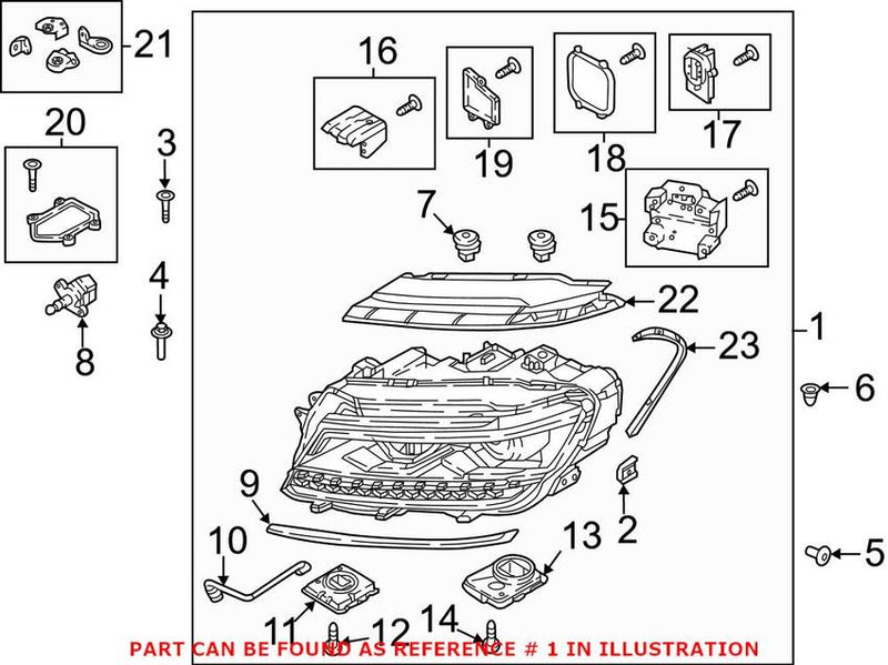 Headlight Assembly – Front Driver Side (LED)