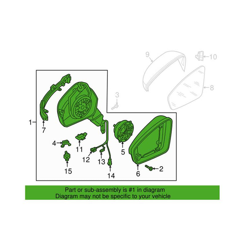 Door Mirror Housing – Pasenger Side