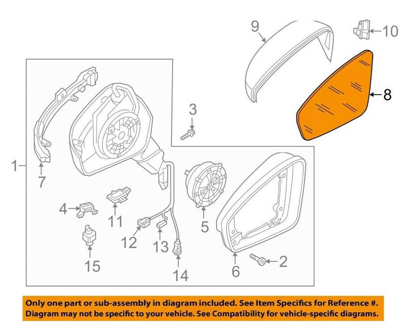 Door Mirror Glass – Driver Side