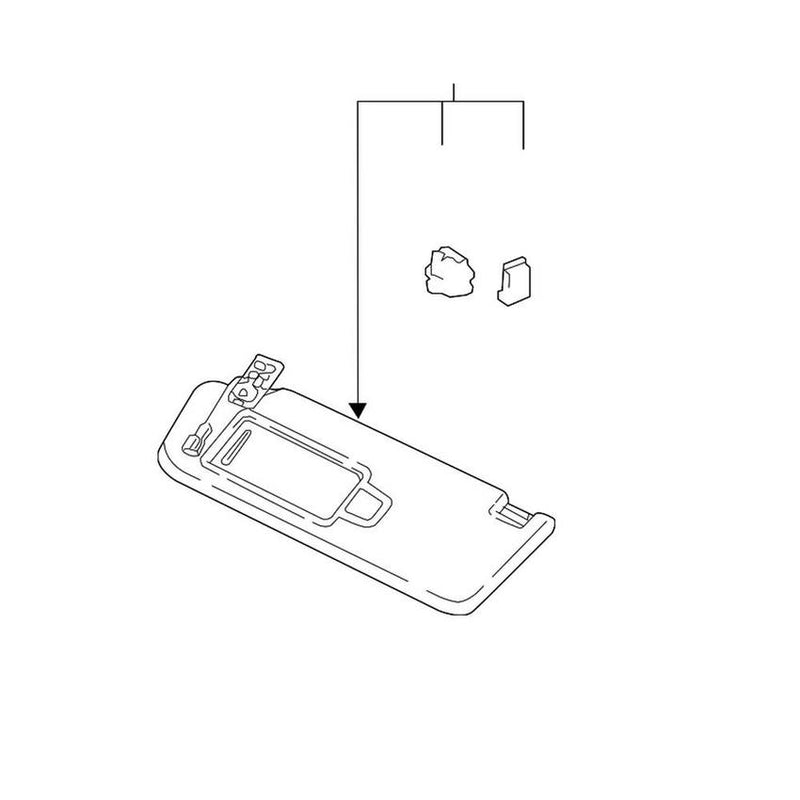VW Sun Visor – Driver Side 5NN857551LSX4