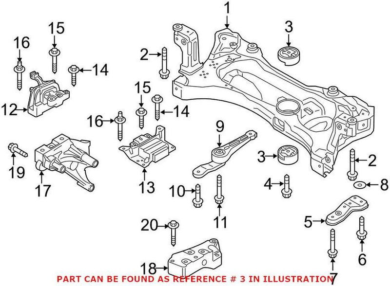 Engine Cradle Insulator