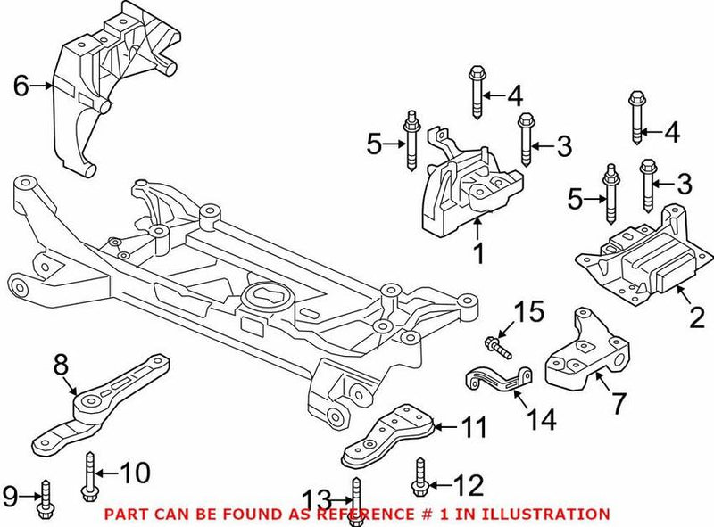 Genuine VW/Audi Engine Mount – Passenger Side 5Q0199262BG