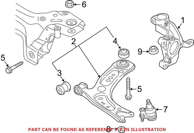 VW Suspension Ball Joint – Front Passenger Side 5Q0407366A