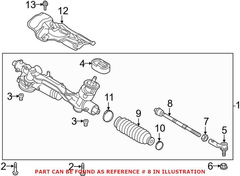 VW Steering Tie Rod End – Inner 5Q0423810
