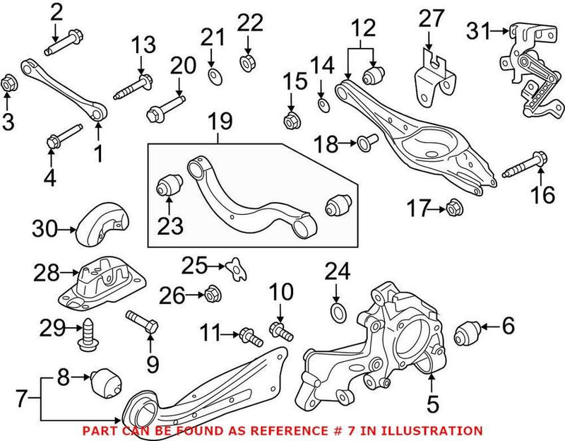 VW Suspension Trailing Arm – Rear Driver Side 5Q0505223D