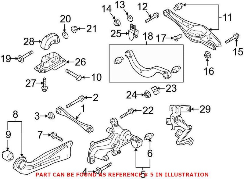 VW Suspension Knuckle – Rear Passenger Side 5Q0505436F