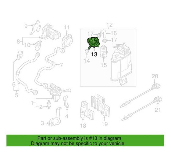 Genuine VW/Audi Vapor Canister Vent Solenoid 5Q0906253D – Genuine VW/Genuine VW/Audi