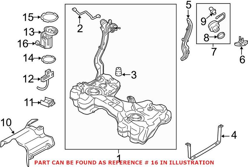 VW Fuel Tank Sending Unit 5Q0919673F