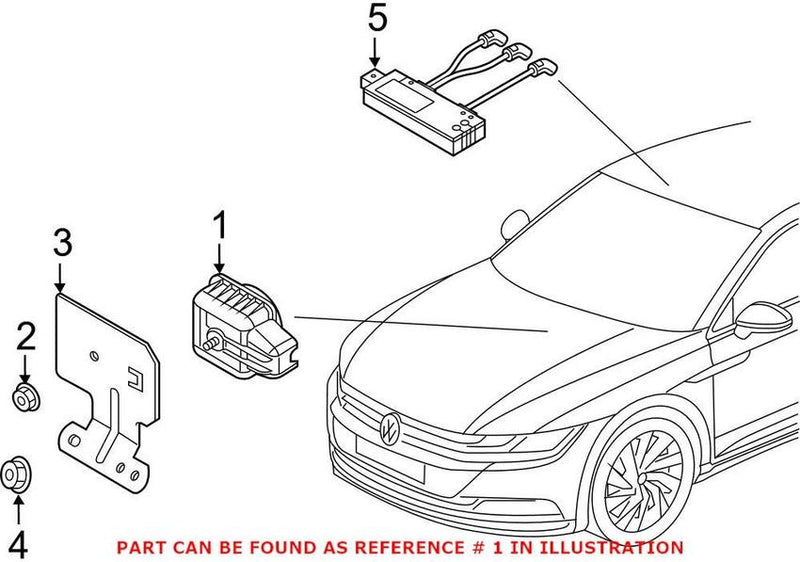 VW Anti-Theft Alarm Siren 5Q0951605B – Genuine VW/Audi