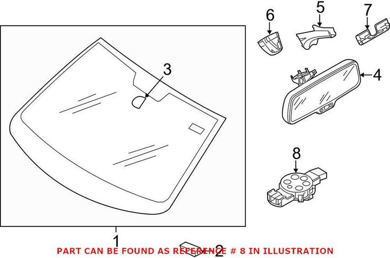 VW Rain Sensor 5Q0955547B