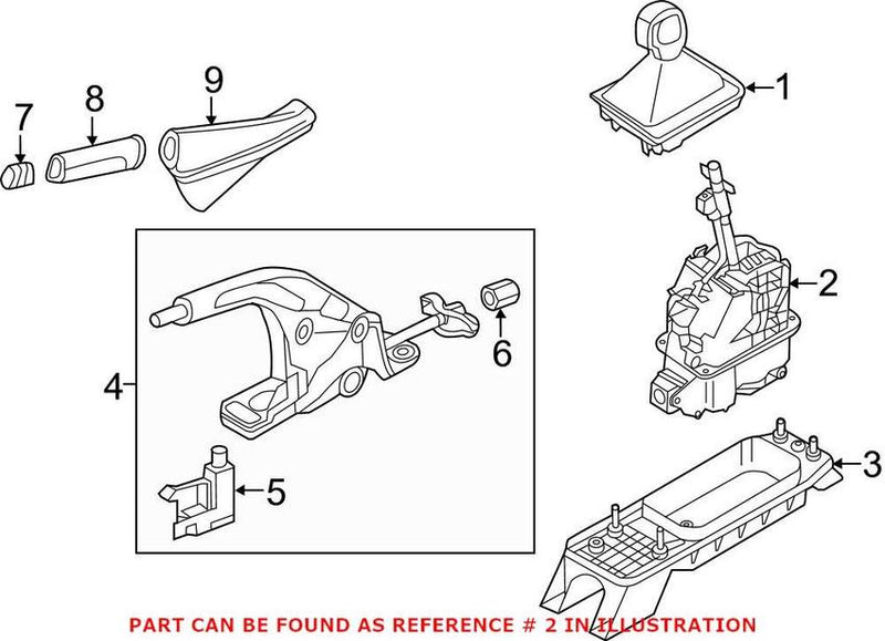 VW Automatic Transmission Shift Lever 5Q1713041F
