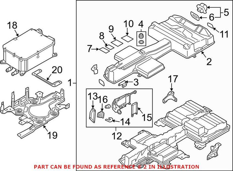 VW Drive Motor Battery Pack Cover 5QE804841ABNVB