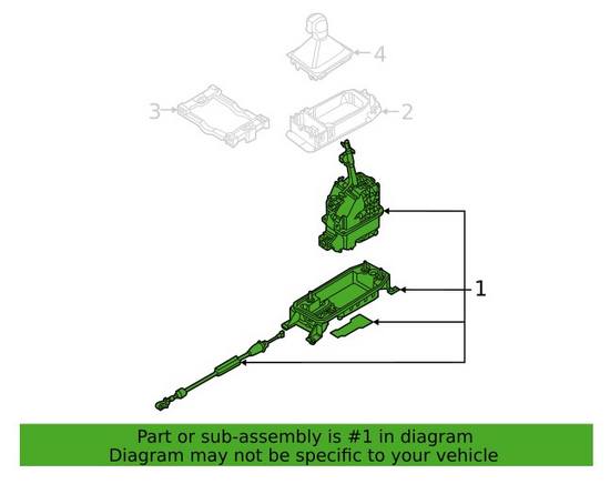 VW Steering Column Shift Mechanism 5QH713025AG – Genuine VW/Audi