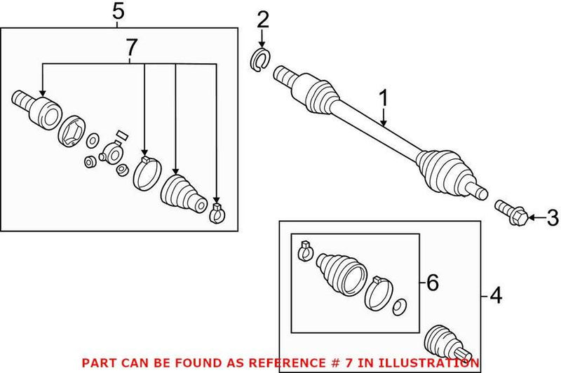 VW CV Joint Boot Kit – Front Inner 5QM498201B