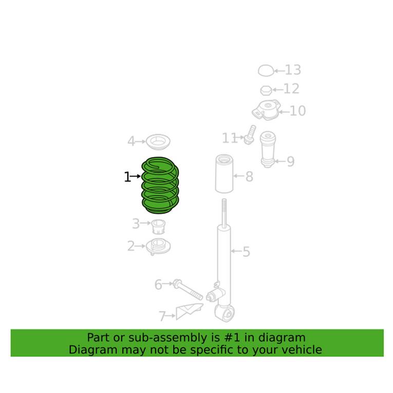 VW Coil Spring – Rear 5QM511121E