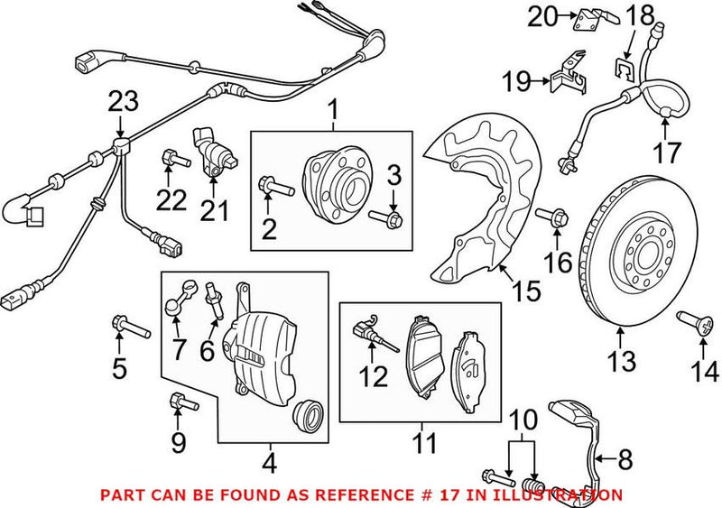 VW Brake Hose – Front 5QM611701B