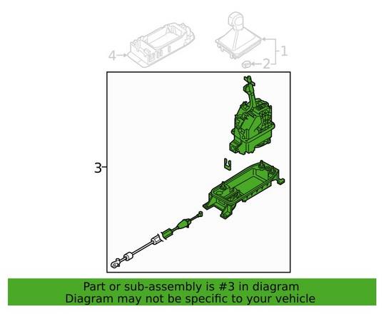 VW Automatic Transmission Shift Lever 5QM713023Q – Genuine VW/Audi