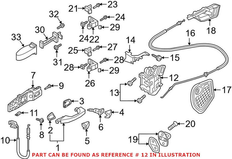 Door Latch Assembly – Front Driver Side