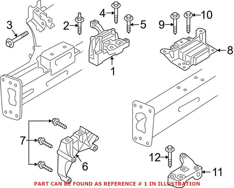 Genuine VW/Audi Engine Mount 5WA199262E – Genuine VW/Genuine VW/Audi